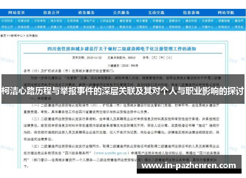 柯洁心路历程与举报事件的深层关联及其对个人与职业影响的探讨 柯洁心路历程与举报事件的深层关联及其对个人与职业影响的探讨